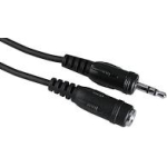 Naxius Audio Extension Cable 3.5mm Male Jack Plug - 3.5mm Female Jack Plug 1.5m