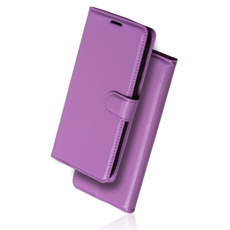 Naxius Case Book Purple Samsung A6 Plus 2018