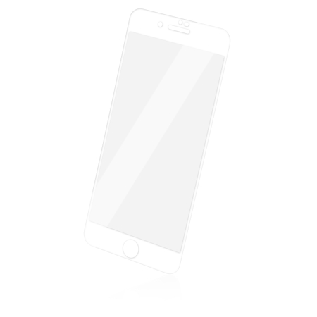 Naxius Top Tempered Glass Anti-Static 9H iPhone 7 Plus / 8 Plus Full Screen 6D White CE / RoHS