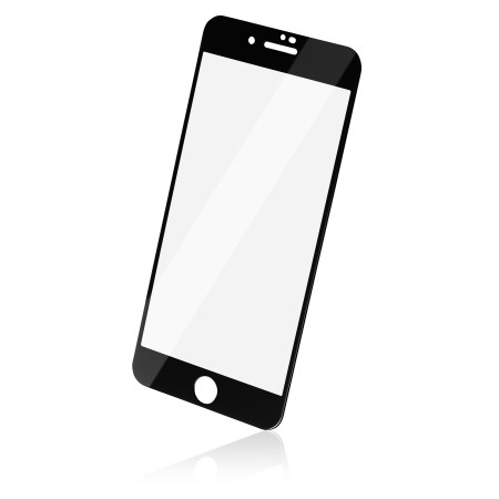 Naxius Top Tempered Glass Anti-Static 9H iPhone 7 Plus / 8 Plus Full Screen 6D Black CE / RoHS